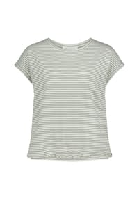 BETTY & CO - Casual-Shirt mit Gummizug - Dunkelblau/Weiß