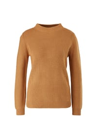 s.Oliver - Strickpullover, Stehkragen, für Damen - 8469  BROWN