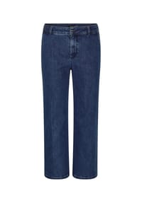 GOLDNER - Weite 7/8-Jeans VERA mit Formbund - blau