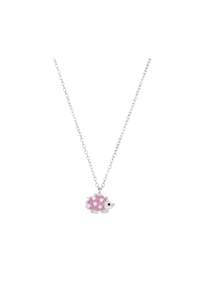 Prinzessin Lillifee - Kette mit Anhänger für Mädchen, Silber 925, Zirkonia | Igel - rosa