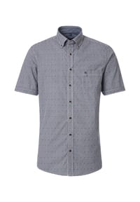 CASAMODA - Businesshemd, Modern Fit, Kurzarm, Button-Down-Kragen, für Herren - 101 BLAU