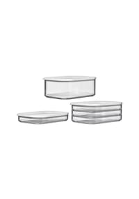 MEPAL Aufschnittdosen Modula 3er Set transparent - MODULA - transparent