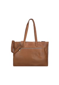 PLEVIER® Power - Power Shopper Tasche Leder 43.5 cm Laptopfach - cognac
