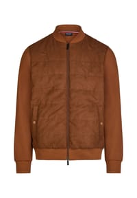 HECHTER PARIS - Jacke Wildleder-Front, Modal-Mischung - hazelnut