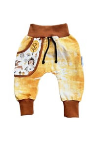 Land-Juwelen - Hose Handmade - senfgelb braun