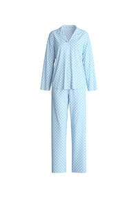 CALIDA - Damen Pyjama, durchgeknöpft Fruity Dreams - cascade blue
