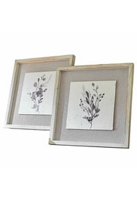 LOBERON Bild 2er Set Ylivane weiß - Bilder - weiß