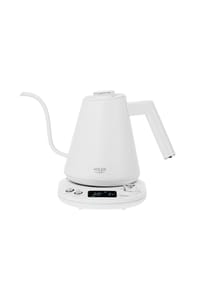 COFI - Adler AD 1349 Wasserkocher 1 L - LED &  360° Drehsockel - Weiß/Silber - Weiß/Silber 30 x 20 x 17 cm