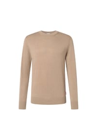 JOOP! JEANS - Herren Strickpullover - Laurelor, Feinstrick, Wolle, Rundhals, Bündchen, einfarbig - Beige