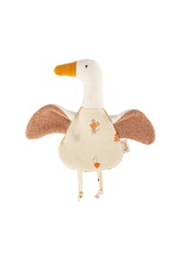 sigikid® - Knistertuch Gans sigibaby ,  für Babys und Kleinkinder - cremeweiß/braun