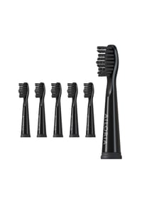 AILORIA - Ersatzbürstenköpfe 6er Set FLASH TRAVEL - schwarz / schwarz