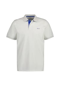 GANT - Herren Poloshirt - REGULAR CONTRAST PIQUE RUGGER, Knopfleiste, Cotton Stretch - Anthrazit