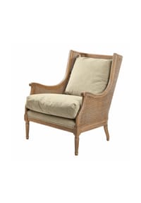 LOBERON - Sessel Greenbrier antikbraun/beige - antikbraun/beige