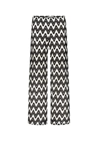BETTY & CO - Schlupfhose mit Struktur - Schwarz/Weiß