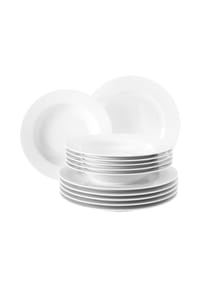 Seltmann Weiden Tafelservice-Set, 12-teilig - RONDO - WEISS