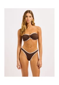 SEAFOLLY - Bikini-Oberteil, Neckholder, für Damen - DARK CHOCOLATE
