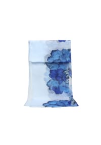 ZEBRO - Damenschal mit Nelken - blau