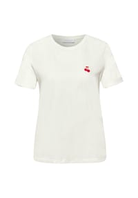 STREET ONE STUDIO - T-Shirt, Baumwolle, für Damen - 20108 OFF WHITE