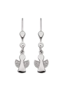 Adelia's - Damen Silber Schmuck 925 Silber Ohrringe  Ohrhänger mit Zirkonia - silber