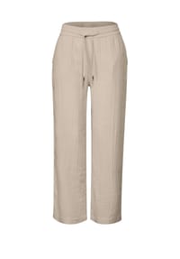Street One - Stoffhose, Musselin, Loose-Fit, für Damen - 16620 BEIGE