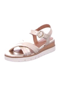 Tamaris - Leder Sandalen - Hellgold