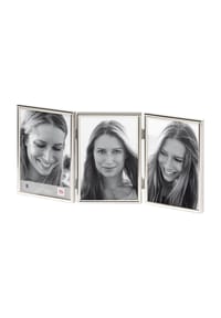 walther design - Portraitrahmen "Chloe", Samtrückwand - SILBER