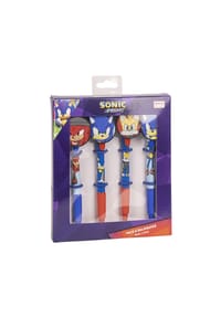 Nintendo - Sonic Prime Stifte-Set 4 Kugelschreiber mit coolen Sonic-Motiven - Grün 13.5 X 19.0 X 2.0 CM