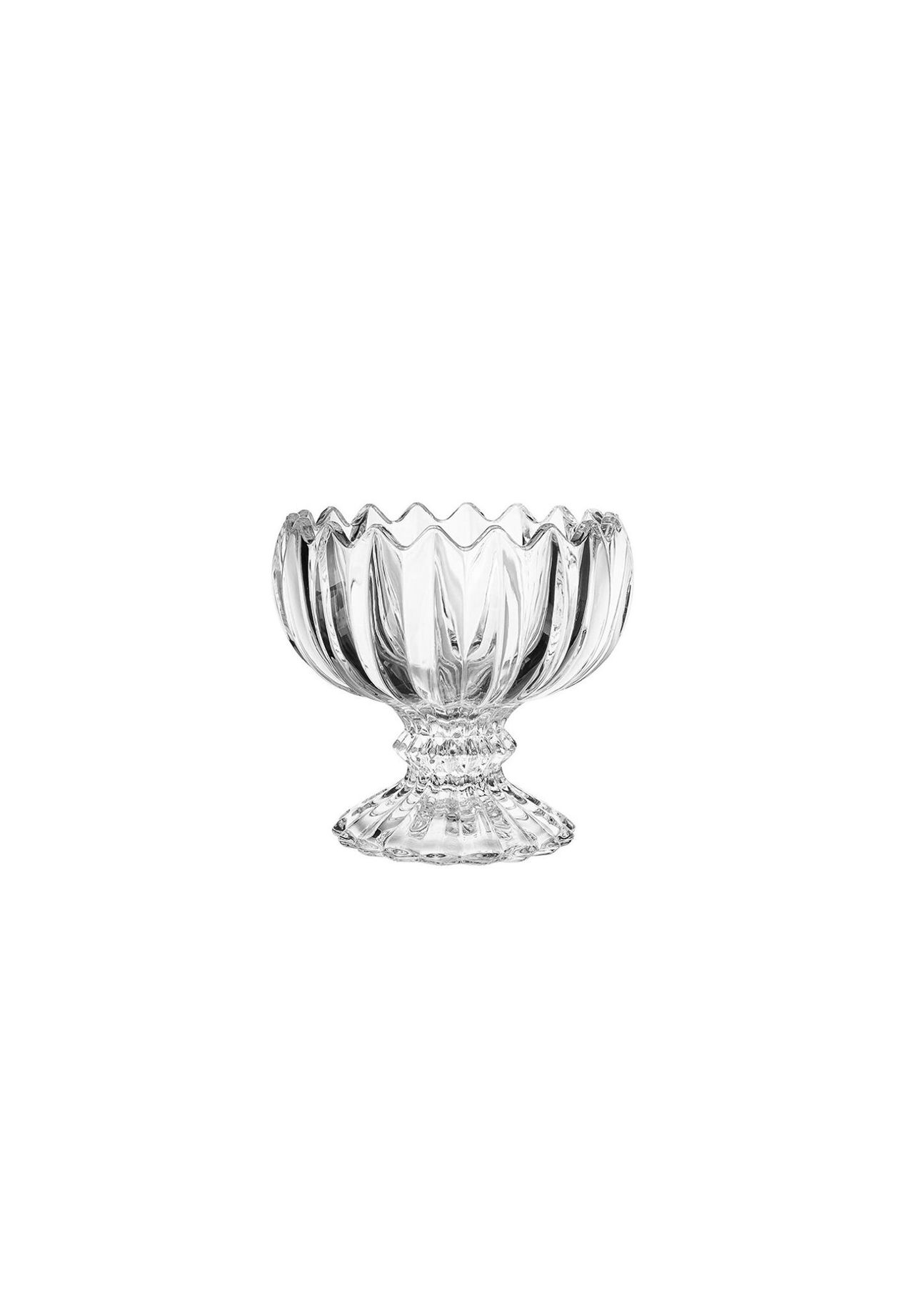 ALMINA® La Fiore Grande Glasschalen mit Fuß 230 ml - 6-teiliges Set, Dessert- & Eisschale