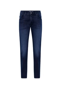 pierre cardin - Jeans Lyon Tapered mit Soft-Touch-Finish - ocean blue used buffies