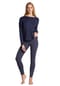 TOM TAILOR Schlafshirt, Rundhals, uni, für Damen Bild 2