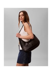 Calvin Klein BOLD MONOGRAM - Schultertasche, Kunstleder, Reißverschluss, für Damen - RAJ  BROWN