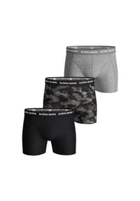 BJÖRN BORG - Herren Boxershorts, 3er Pack - Cotton Stretch Boxer Trunks, Baumwolle, Logobund - Blau