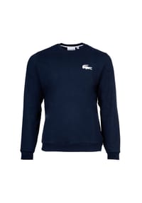 LACOSTE - Herren Sweatshirt - Logo Print, Loungewear, Rundhals, Baumwoll-Mix - Dunkelblau