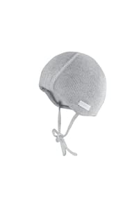 maximo® - BABY-Mütze, Strick, Bindeband Futter, Basisfarben - buchemeliert