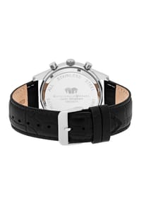 RHODENWALD & SÖHNE Armband-Uhr Goodwill silber / schwarz Echtleder schwarz Bild 5