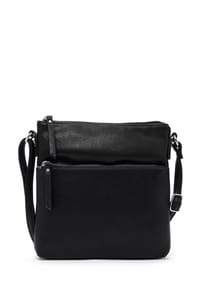 Emily & Noah EMMA - Umhängetasche, Kunstleder, Reißverschlussfach, uni, für Damen - 100 BLACK