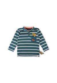 sigikid® - Langarmshirt Dino Fun ,  für Kinder - blau