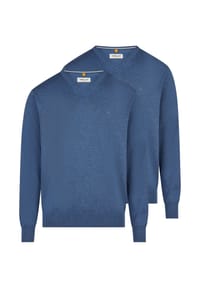 redmond - Pullover 2er Pack Basic - Schwarz