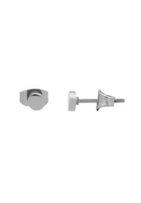 Adelia's - Adelia's Unisex Ohrstecker aus Edelstahl Ø 4 mm - silber