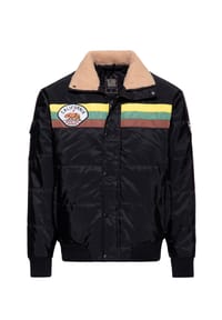 KING KEROSIN - Winterjacke mit Teddykragen California - schwarz