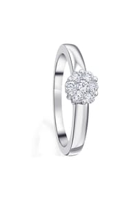 ONE ELEMENT Timeless Diamonds - 0.25 ct Diamant Brillant Ring aus 585 Weißgold - silber