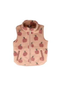 maximo® - MINI GIRL-Weste, Sherpa, Apfel Reißverschluss - softrose