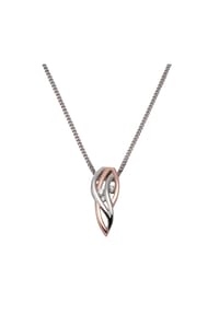 zeeme SILVER - Halskette 925/- Sterling Silber 9 Zirkonia - weiß