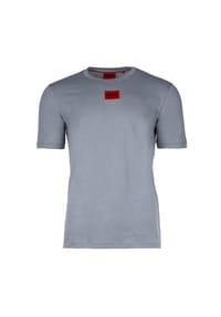 HUGO - Herren T-Shirt - Diragolino212 Rundhals, Logo,1/2-Arm, Baumwolle - Beige (Open Beige 285)