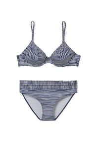 SCHIESSER - Bügel-Bikini Aqua Sea Blossom - schwarz, weiß