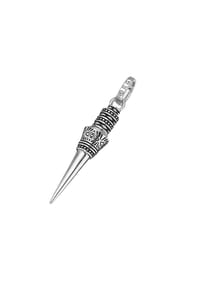 GIORGIO MARTELLO MILANO - Anhänger Pendel mit geschwärzten Ornamenten, Silber 925 - silber