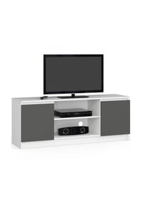 Akord - TV-Lowboard K140 mit 2 Türen und 6 Einlegeböden - artisan-eiche