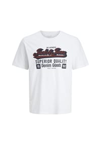 JACK & JONES - T-Shirt LOGO Kurzarmshirt - grau