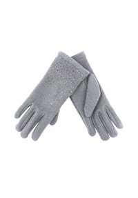 nitzsche - Fingerhandschuhe, Glitzersteine, für Damen - 680 NAVY