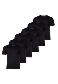 BOSS - Herren T-Shirt, 6er Pack - TShirtVN Classic, Unterhemd, V-Neck, Cotton - Blau/Grau/Schwarz